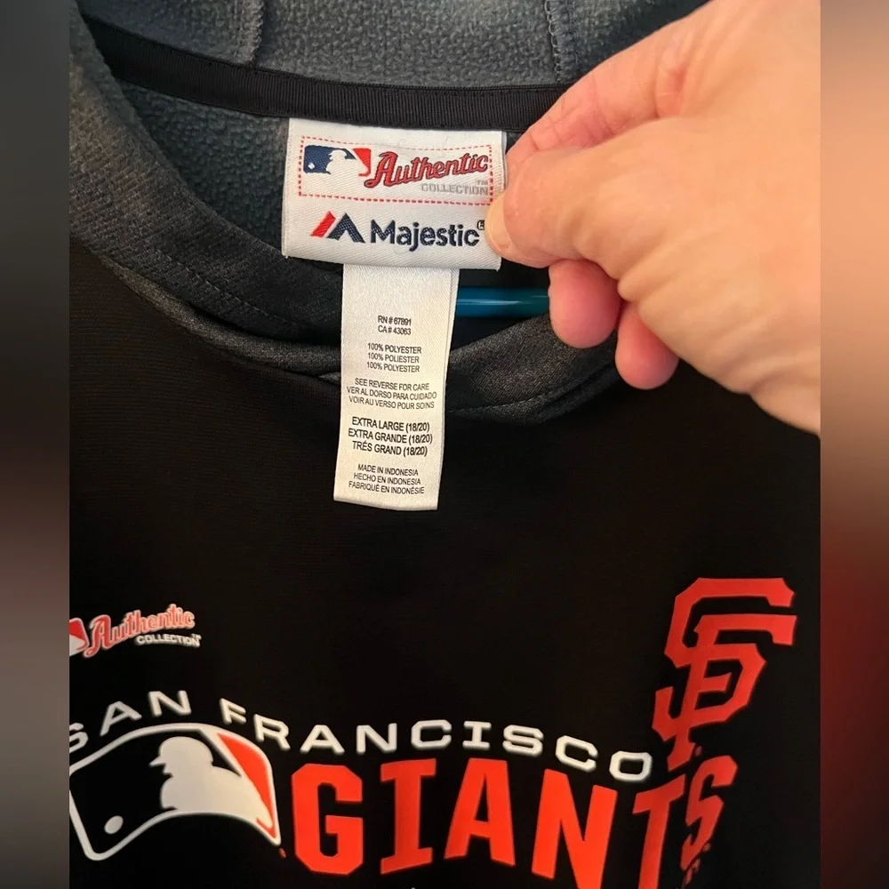 Majestic San Francisco Giants Black Hoodie